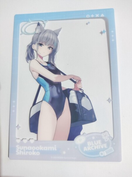 ブルーアーカイブ Blue Archive ブルアカ 中国 広州蛍 フェスタ イベント 特典 SNS風 クリアカード 水着 夏日 砂狼シロコ