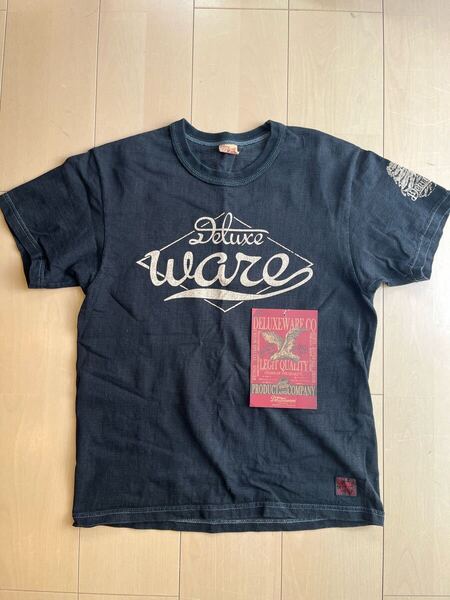 中古 DELUXEWARE デラックスウエア BRG-21E Sサイズ Tシャツ ロゴ 黒