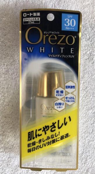 送料無料★オレゾ ホワイト マイルドディフェンスUV SPF30PA+++ 27mL ロート製薬