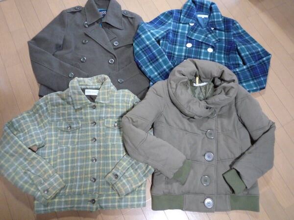 中綿 ジャンパー ショート コート M アウター まとめて 4枚 セット★送料無料★AZUL BY MOUSSY T&C Surf Designs