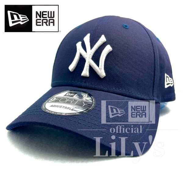 新品 NEW ERA キャップ ヤンキース 9FORTY 男女兼用 ニューエラ MLB ネイビー 紺色