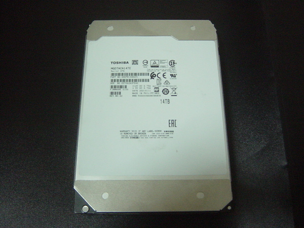 TOSHIBA 東芝 HDD 14TB 7200RPM
