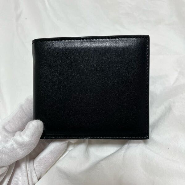 大特価 本革 二つ折り財布 メンズ 高級 ビジネス財布 スキミング防止 ブラック 黒 レザー 二つ折り 財布 ウォレット コンパクト かっこいい