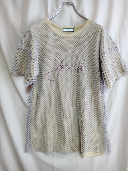 12680 ★★ JOUETIE メッシュドッキングTシャツ サイズM 新品 定価5000円