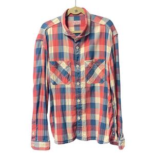 THE FLAT HEAD フラットヘッド ブロックチェック シャツ M