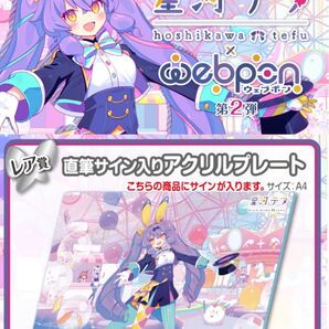 星河テフ 直筆 サイン hololive ホロライブ にじさんじ ぶいすぽ vtuber 誕生日記念 アクリルスタンド タペストリー フィギュア くじ 同人