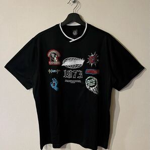 SANTACRUZ / ムラサキスポーツ限定 ゲームシャツ / SIZE:L / BLACK / サンタクルーズ / 半袖Tシャツ ワッペン オーバーサイズ ユニセックス