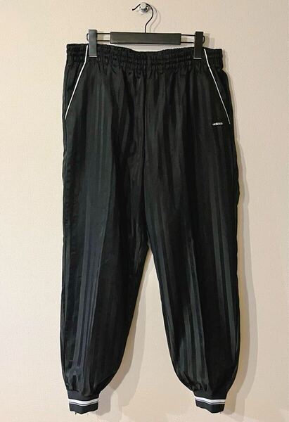 VINTAGE / adidas / TRACK PANTS / SIZE:O(XL) / BLACK /ストライプ / 80s - 90s /デサント製 /アディダス /トラックパンツ ジャージ /OLD