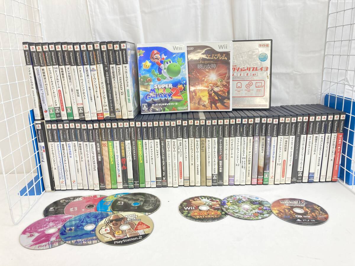 ps2】ゲームソフト ソフトのみ 約220枚セット 大量 まとめ売り
