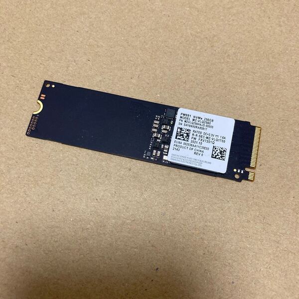 1262 M2 M.2 Samsung SSD NVMe 256GB
