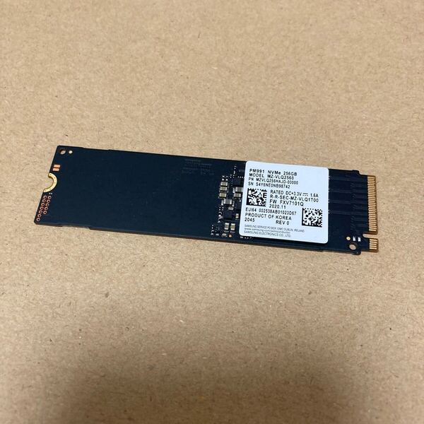 2852 SSD NVMe Samsung M2 M.2 サムスン 256GB