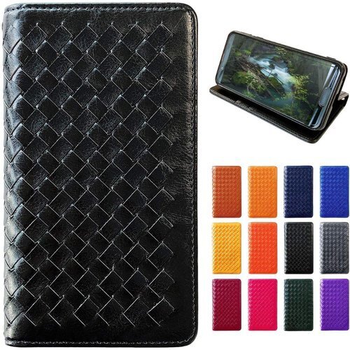 GALAXY S21 5G 専用 SC-51B SCG bケース 編み込み ブラック amikomi black 79