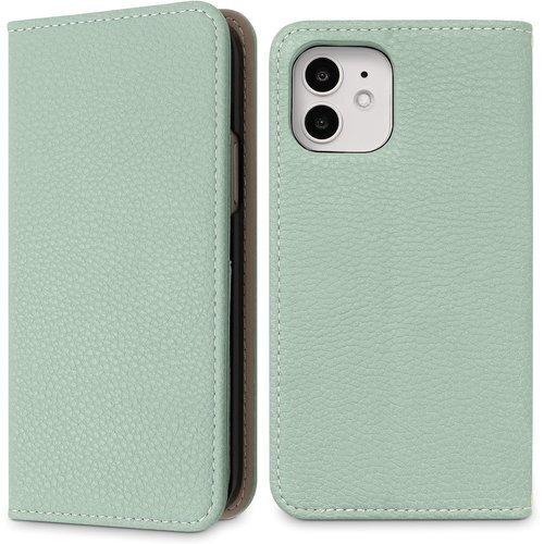 MINTY iPhone12 mini ケース 手帳型 ベルトなし ミントグリーン 119