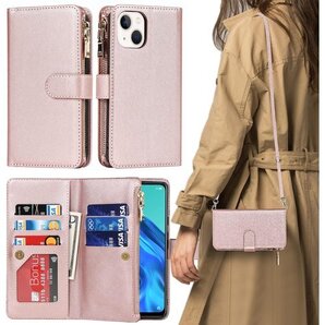 iPhone13ケース / iPhone13 ケース ディケース カード入れ スマホケース 携帯カバー ピンク 168