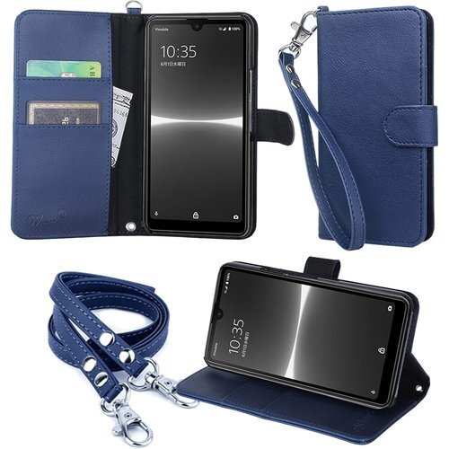 wisers Xperia ACE III ケース カ 2種付 ハンドストラップ/ネックストラップ カード収納 304