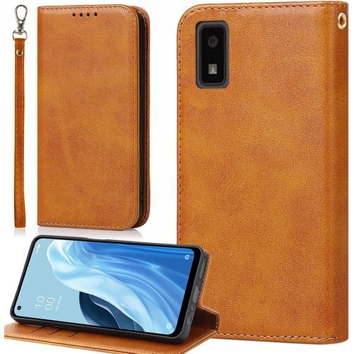 シャープ 用 AQUOS wish3 ケース 手帳型 ード入れ スタンド 落ち着いた色 レトロ ライトブラウン 616