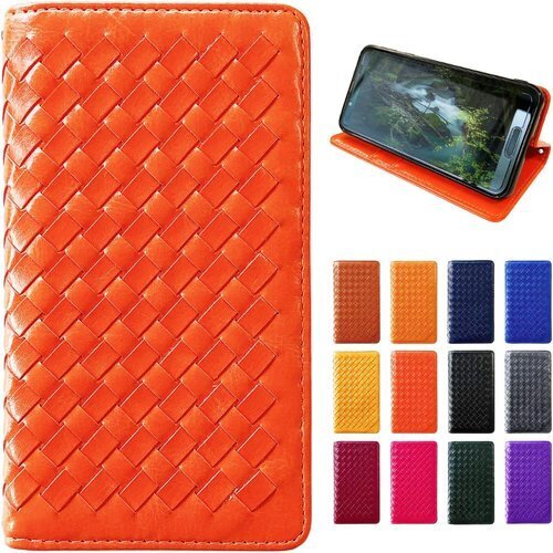 GALAXY A54 5G 専用 SC-53D SCG ケース 編み込み オレンジ amikomi orange 622