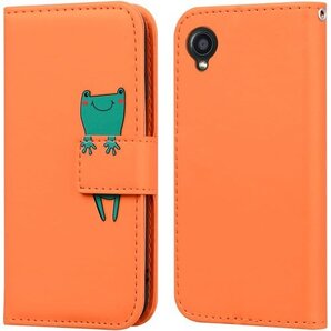 TEDTIKJT KYOCERA DIGNO BX2 ラ DIGNO BX2 ケース 手帳型 対応 -オレンジ 774