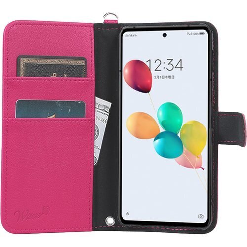 wisers あんしんファミリースマホ ケース 手帳型 き ハンドストラップ/ネックストラップ 2024年 新型 865