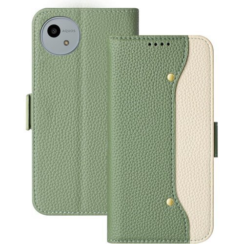 FEYYXI aquos wish4 ケース 手帳型 AQUOS Wish4 SH-52E 6.6inch 緑 943