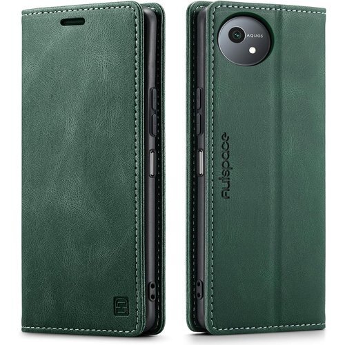 AQUOS wish4 ケース 手帳型 SH-52E AQUOS wish4 SH-52E対応 レトログリーン 947
