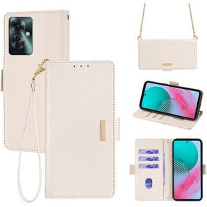 OPPO Reno 11A/11F ケース 手帳型 シ ー 防指紋 耐久性 贈り物 COCOCLOUD ホワイト 975