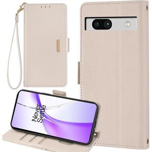 Google pixel 7A ケース 手帳型 pix ストラップ ストラップ付きケース スマホケース ベージュ 998