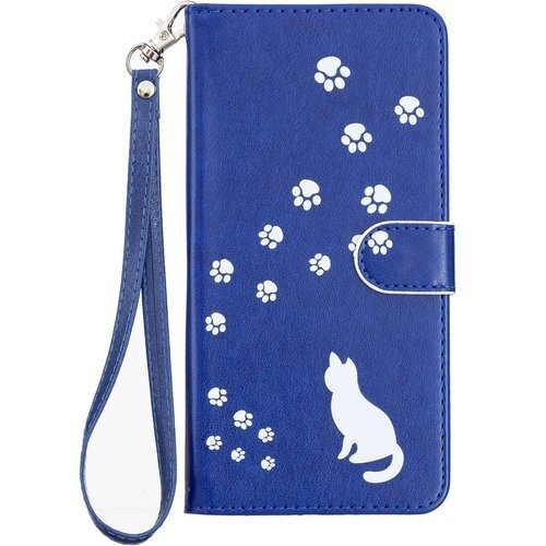 Aquos wish 4 ケース手帳型 SH-52E 軽量 A6-ブルー AQUOS wish4 SH-52E 1102