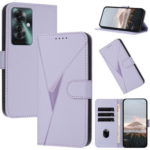 Gedurya OPPO Reno11 A ケース 手 11 A 手帳型 ケース 6.7インチ対応 - パープル 1118