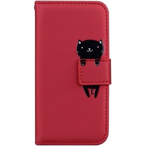 TEDTIKJT Xiaomi 14T Pro ケース mi 14T/14T Pro 5G 手帳型 ケース -赤 1137