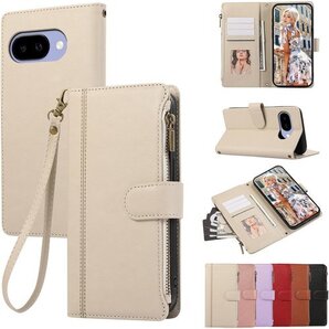 KW-LINK Google Pixel 9a ケース ホケース 同色ストラップ付き 薄型 耐衝撃 - ホワイト 1251