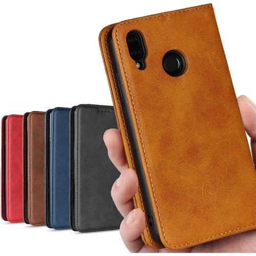 HUAWEI P20 lite/au Huawei P ット スタンド機能 落ち着いた色 レトロ ライトブラウン 47