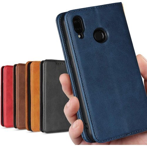 HUAWEI P20 lite/au Huawei P 携帯カバー スタンド機能 落ち着いた色 レトロ ネイビー 49