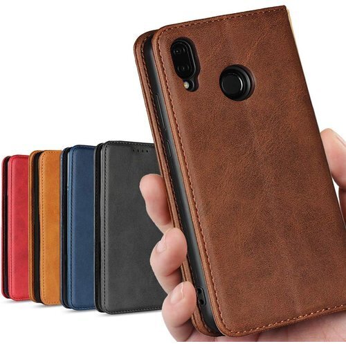 HUAWEI P20 lite/au Huawei P ット スタンド機能 落ち着いた色 レトロ ダークブラウン 51