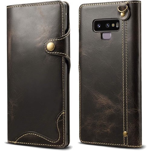 Galaxy Note9 SC-01L SCV40 対 ストラップ付き ギャラクシーノート9 ケース ブラック 61