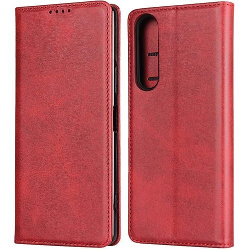 Eastwave for Xperia 1 II SO 置きスタンド機能 人気 おしゃれ 二つ折り 5色 レッド 376