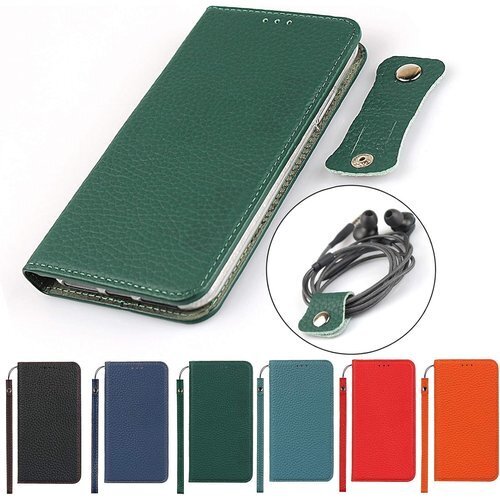 Eastwave for iPhone 12 Mini ネットカード収納 横置きスタンド機能 - ダークグリーン 474