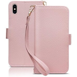 iphone xs ケース 手帳型 iphone xs き iPhone X/XS 5.8" アプリコットピンク 497