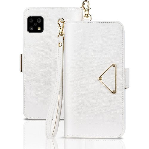 Aquos sense4 ケース 手帳型 sense4 asic/SH-41A/SH-53A/SHG03ホワイト 606