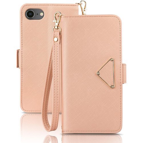 iPhone SE3 ケース 手帳型 iPhone S /SE2/SE3 兼用 4.7インチ アプリコットピンク 608