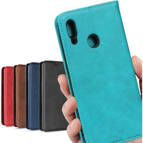 HUAWEI Nova lite 3 ケース 手帳型 ー スマホケース 落ち着いた色 保護 レトロ ターコイズ 641
