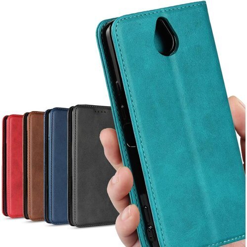 京セラ かんたんスマホ 705KC ケース 手帳型 ワ ード入れ スタンド機能 落ち着いた色 レトロ ターコイズ 655