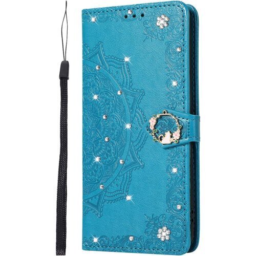 AQUOS Sense 4 ケースキラキラ SH-41 き AQUOS sense4 / sense5G ブルー 665