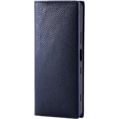 エレコム Xperia 1 III レザーケース 手帳 Coronet ネイビー PM-X212PLFYILNV 699