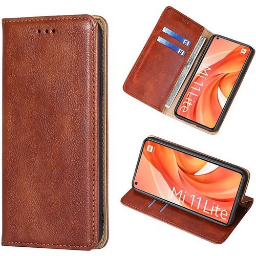 Xiaomi Mi 11 Lite 5G ケース 手帳 Mi 11 Lite 5G スマホケース レトロブラウン 737