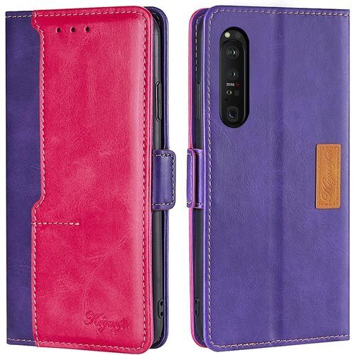Xperia1III ケース 手帳型 Sony Xpe III SOG03 SO-51B スマホケース あかい 746