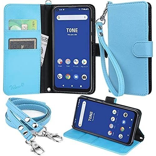 wisers TONE e21 対応 手帳型スマホケー ンドストラップ/ネックストラップ カード収納 プレゼント 755