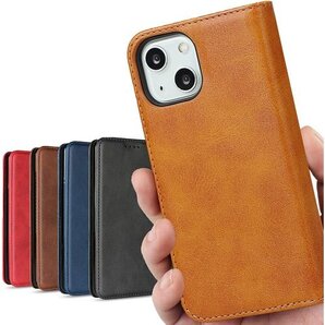 iPhone13 mini ケース 手帳型 iPhon 入れ スタンド機能 落ち着いた色 レトロ ライトブラウン 801