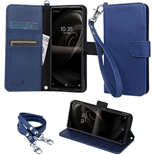 wisers Xperia 5 III ケース カバー 2種付 ハンドストラップ/ネックストラップ カード収納 892