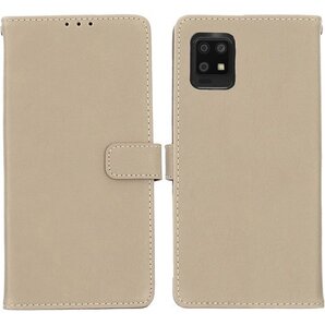 Viesa クラシックレトロ 手帳型 ケース AQUO ロ六つ ソフトバンク a102sh zero6 GREY 894